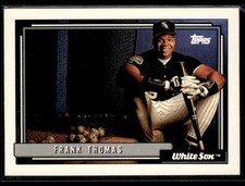 1992 Topps #555 Frank Thomas Baseball Card 1102A