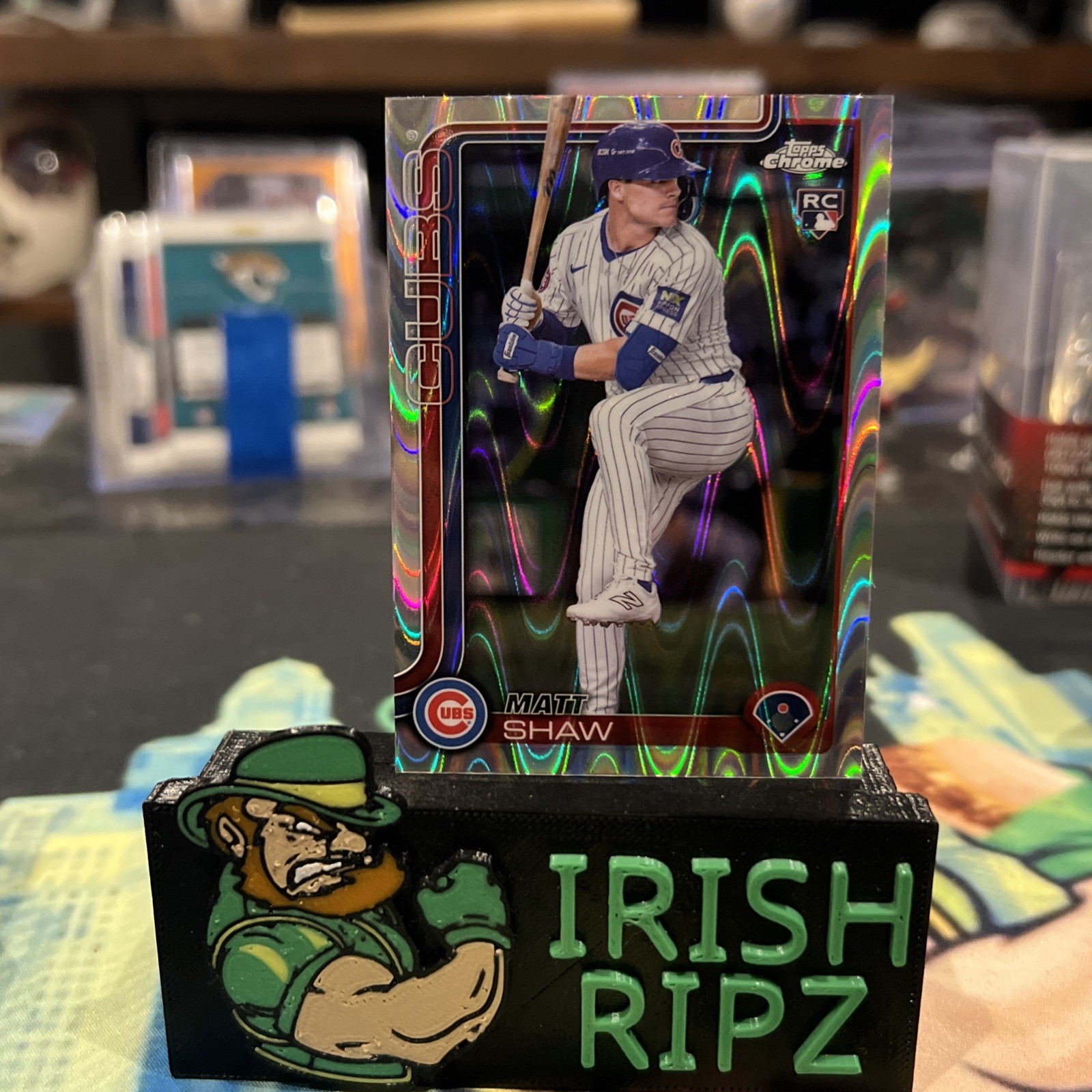 2025 Topps Chrome - Matt Shaw #219 RayWave Refractor (RC) - Chicago Cubs