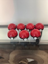 Pokemon Pokeball Keychain Lot Of 7 Nintendo Vintage 1999 Mewtwo Pikachu Meowth