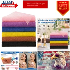 Vibrant 6-Color African Exfoliating Bath Sponge Set for a Cleansing Experience