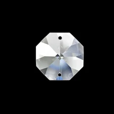 Clear Asfour Crystal Octagon Wholesale Prisms (Box of 2000) 14mm #1080 (2-hole)