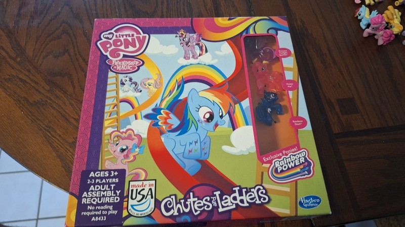My Little Pony Chutes And Ladders and Candy Land plus 9 Extra Ponies. Complete