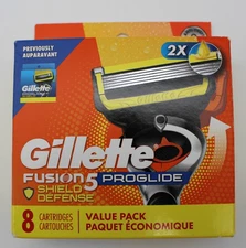 Gillette ProGlide Shield Razor Refills for Men, 8 Blade Refills - NEW