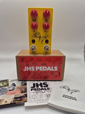 JHS Double Dragon Oktave Gitarreneffektpedal, neuwertig, verpackt mit Papieren