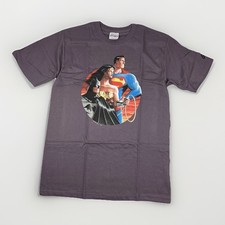 Vintage Batman Superman Wonder Woman Trinity Graphitti T-Shirt Medium