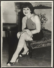 Clara Bow Vintage Original Photo Actress Glamour 8x10 DBLWT Amazing Sexy Pose