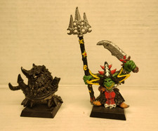 Orcs & Goblins Skarsnik and Gobbla | Warhammer Old World OOP Metal oldhammer