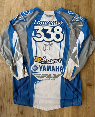 #ad Jason Lawrence #338 Yamaha of Troy Autographed Jersey Motocross Supercross $2000.00