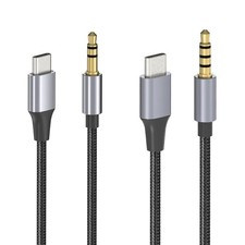 Noise Reduction AUX Cable Connection Wire Wide Compatibility Type C to 3.5mm