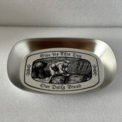 Give Us This Day Our Daily Bread Tray Aluminum Dat'l Do It Inc Rustic Farmhouse