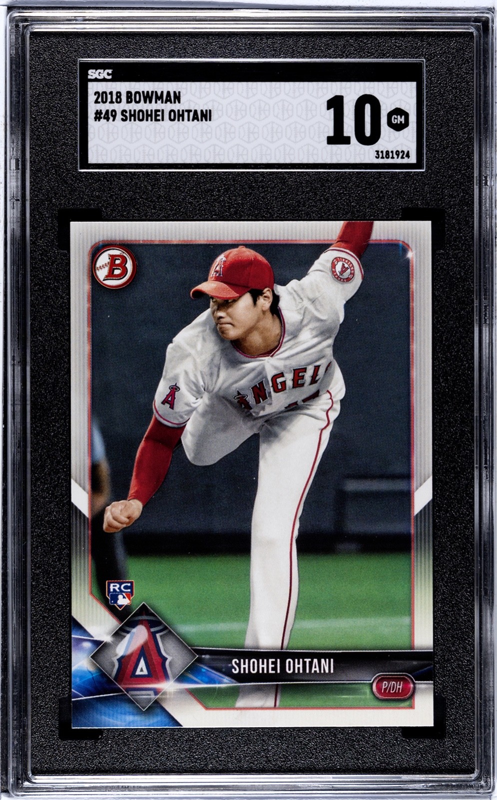 【大谷翔平 RC PSA10】2018 Bowman Shohei Ohtani PSA 10 SHOHEI OHTANI/OTANI 2018 BOWMAN #49 LA ANGELS Rookie Card