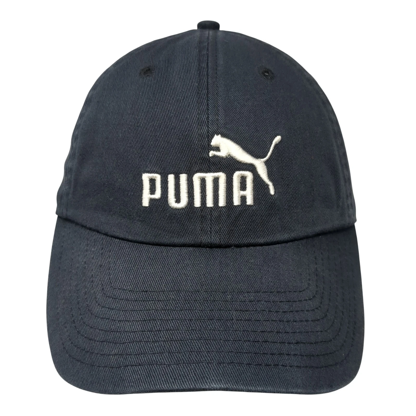 Puma Slideback Hat Blue One Size Embroidered Logo Adjustable 6 Panel