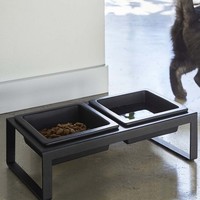 Yamazaki Futternapf Katze Hund Wassernapf Fressnapf Doppelnapf Metall Keramik