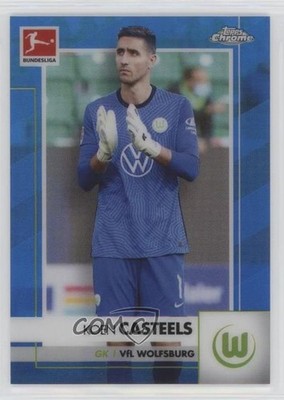 2020-21 Topps Chrome Bundesliga Blue Refractor 98/150 Koen Casteels #96 0c2