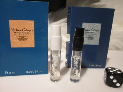 Atelier Cologne 2 Different Samples Orange Sanguine, Oolang INFINI PURE PERFUME