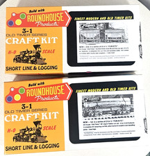 Ho Roundhouse 3-1 Old Timer Series Log Timber Wood Chip Ore Car Nib 1500 1501