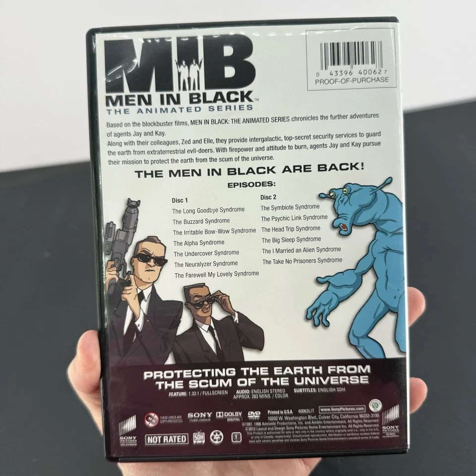 Men In Black: The Animated Series - Season 1 (DVD, 2-Disc Set) RARE OOP Region 1 - Image 2 of 4
