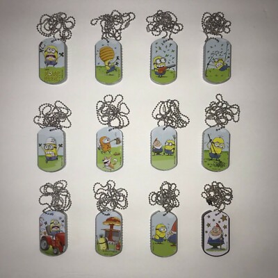 Despicable Me Mower Minions Dog Tag CHOOSE Complete Your Collection OPEN BAG