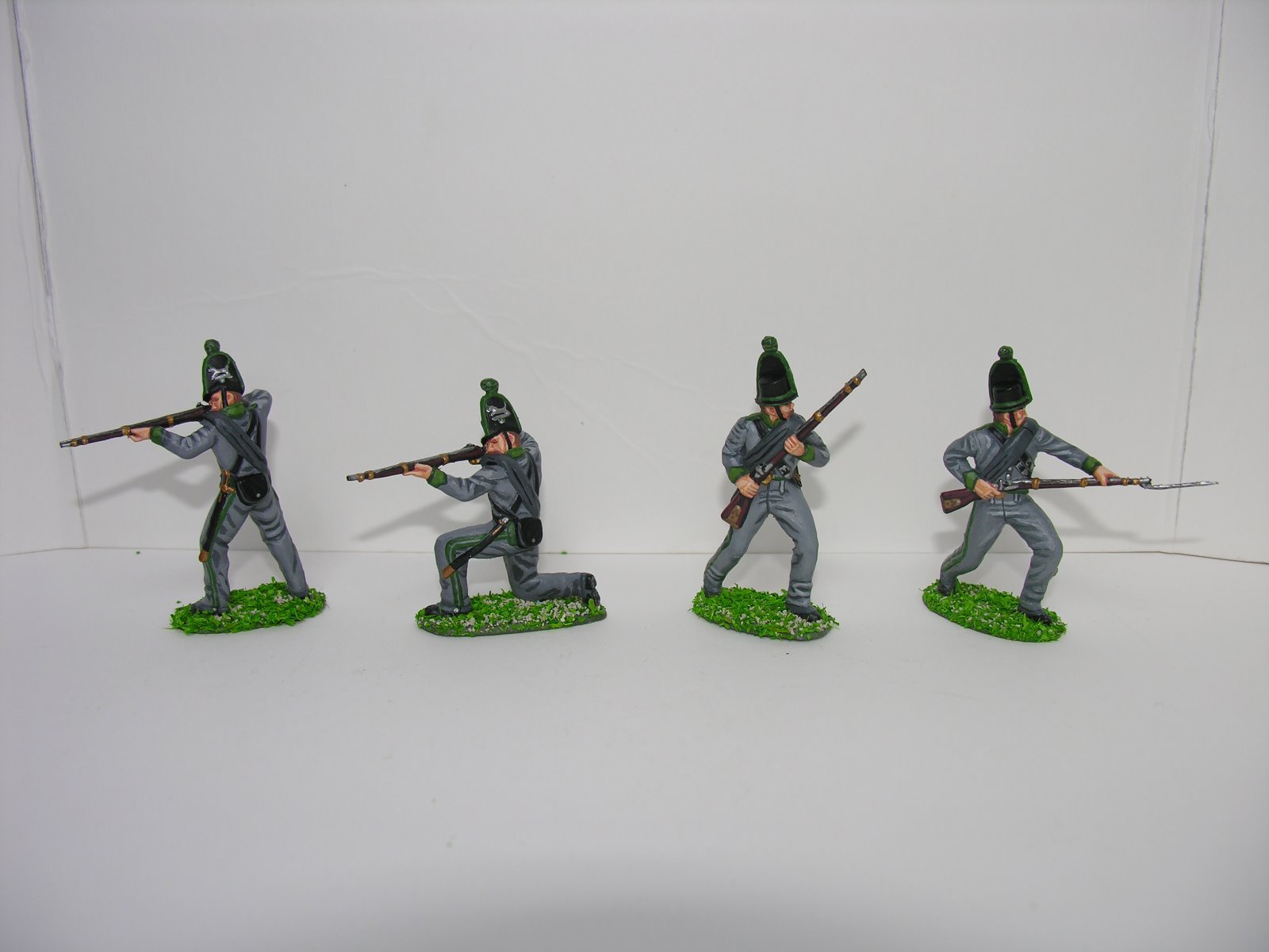 Soldat 1er empire chasseur de Brunswick figurine commémorative de la guerre de 1809