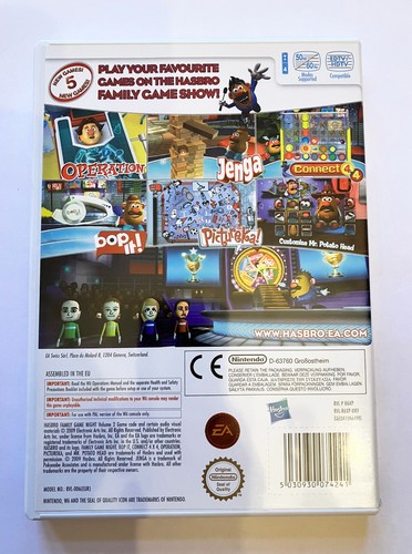 Nintendo Wii : Hasbro Family Game Night: Volume 2 - Picture 3 of 3