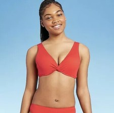 Women's Light Lift Bralette Bikini Top - Shade Shore Red, Various Sizes