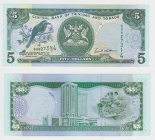 5 Dollar Banknote Central Bank of Trinidad & Tobago 2006 P46 UNC (153315)