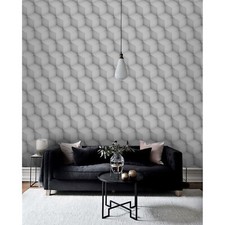 Cubes Non-woven wallpaper gray and white Home wall mural traditional Wallcover