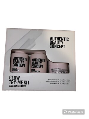 Authentic Beauty Concept Glow Try Me Kit - Shampoo, Conditioner, & Hair Mask 