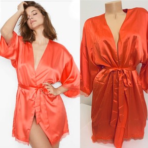 orange kimono robe