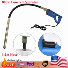 800W Handheld Electric Concrete Vibrator 35mm Needle 1.2m Hose Cement Vibrator