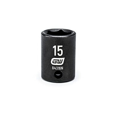 Apex KD84316N GEARWRENCH 3/8'' Drive 6 Point Standard Impact Metric Socket 15mm -