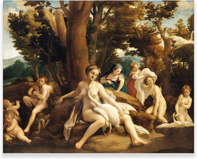 Leda and the Swan Painting - Correggio Wall Art - Italian Renaissance Art Poster