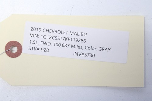 2019-2021 CHEVROLET MALIBU STEERING RING 3 SPOKE DARK ATMOSPHERE OEM - Picture 7 of 7