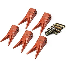 23WTL Tiger Bucket Digging Teeth/Bucket Tooth & 23FP Flex Pins - 5 Pack
