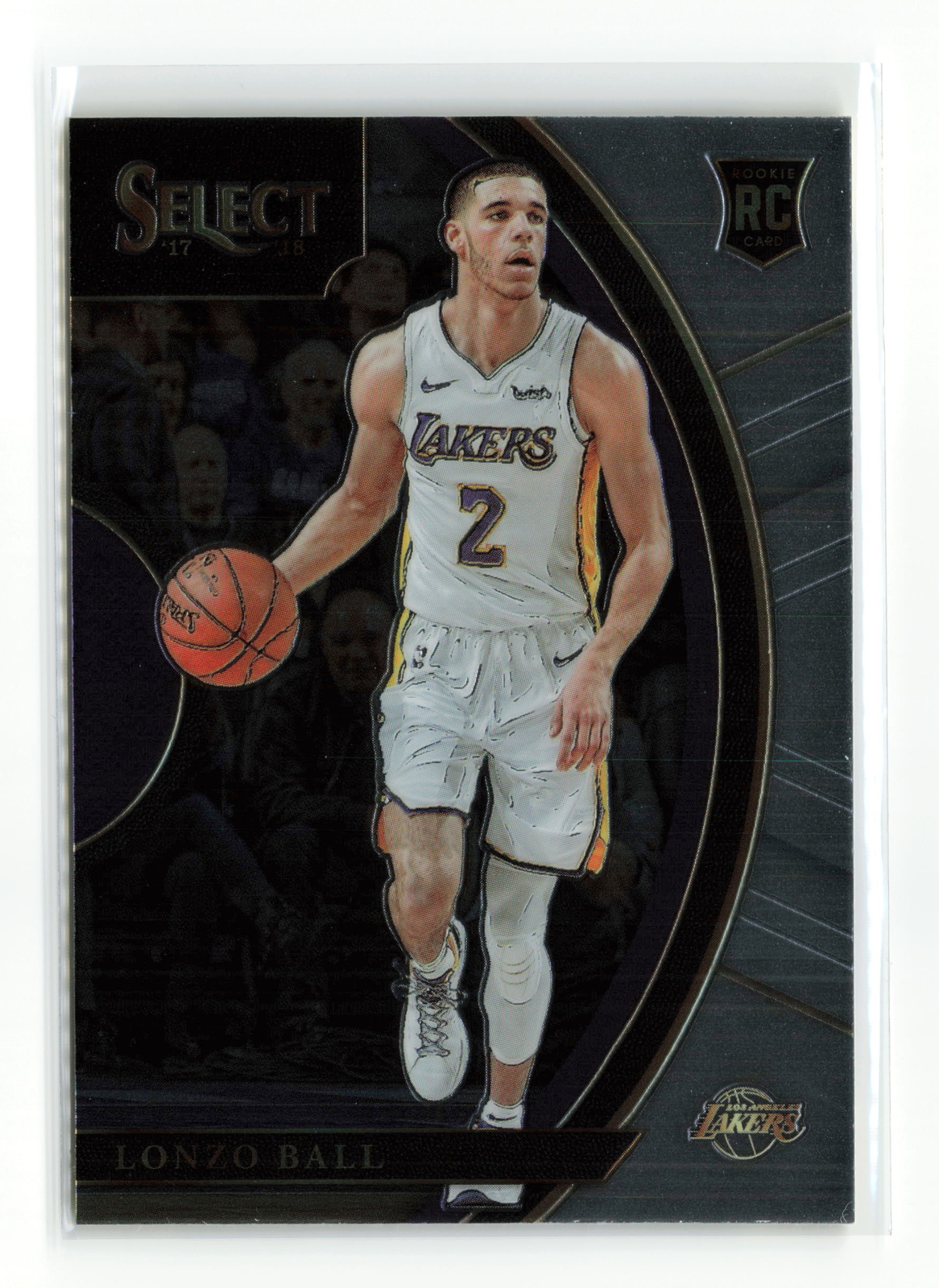 LONZO BALL #28 RC 2017-18 PANINI SELECT LAKERS CONCOURSE