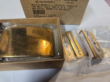 Lot of 2, Vintage 1990s US Army USMC Uniform Brass Belt Buckles Original Boxes