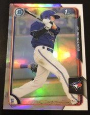 2015 Bowman Chrome #156 JC CARDENAS 1st Bowman Refractor Rookie! BLUE JAYS