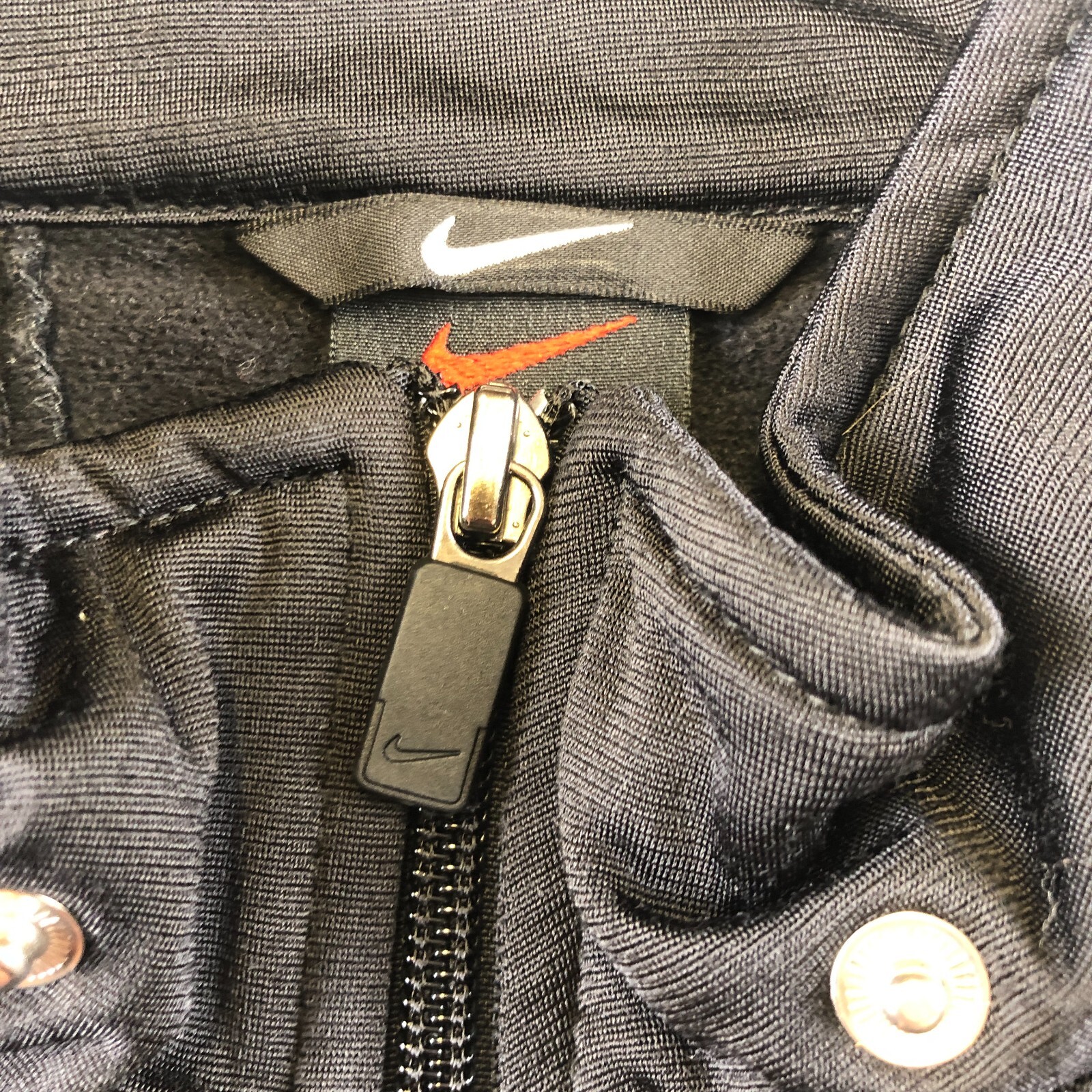 Nike Vintage 90s Track Jacket Grey Orange Dark Grey M image 5