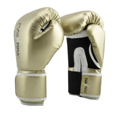 MaxxMMA Pro Style Gloves - Gold & Rose Gold