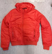 B&c Women's Superhood Padded Bomber Jacket Red Size Medium Bnwt Jw941