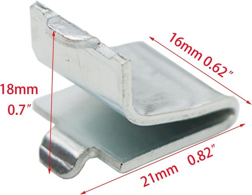 20PCS Clip Staffa di Supporto per Scaffale a Pilastro in Acciaio Regolabile per Ripiani (Argento) - Foto 2 di 4