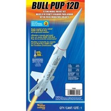 Estes Bull Pup 12D Model Rocket Kit, Skill Level 2