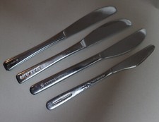 4 Bordbesteck Messer, Balair, Cyprus Airways, Hapag Lloyd, British Airways