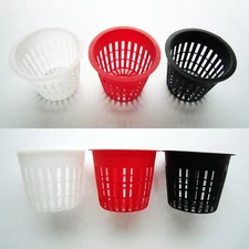 10X Heavy Duty Mesh Pot Net Cup Basket Hydroponic Aeroponic Plant Grow Clone 3”