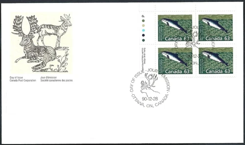 🍁Canada  #1176 ULpb  "HARBOUR PORPOISE"   Brand New  1990  First Day Cover