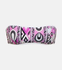 Pucci Printed Bandeau Bikini Top New With Tags, XL