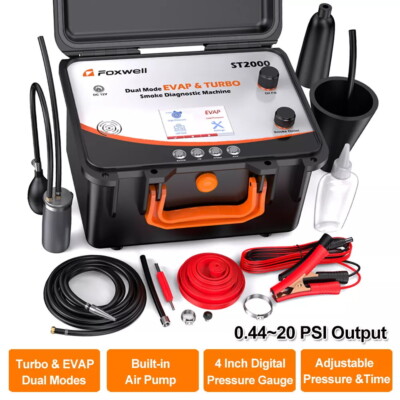 FOXWELL KFZ Rauchmaschine Lecksuchgerät Nebelmaschine Vakuum Diagnose EVAP&Turbo