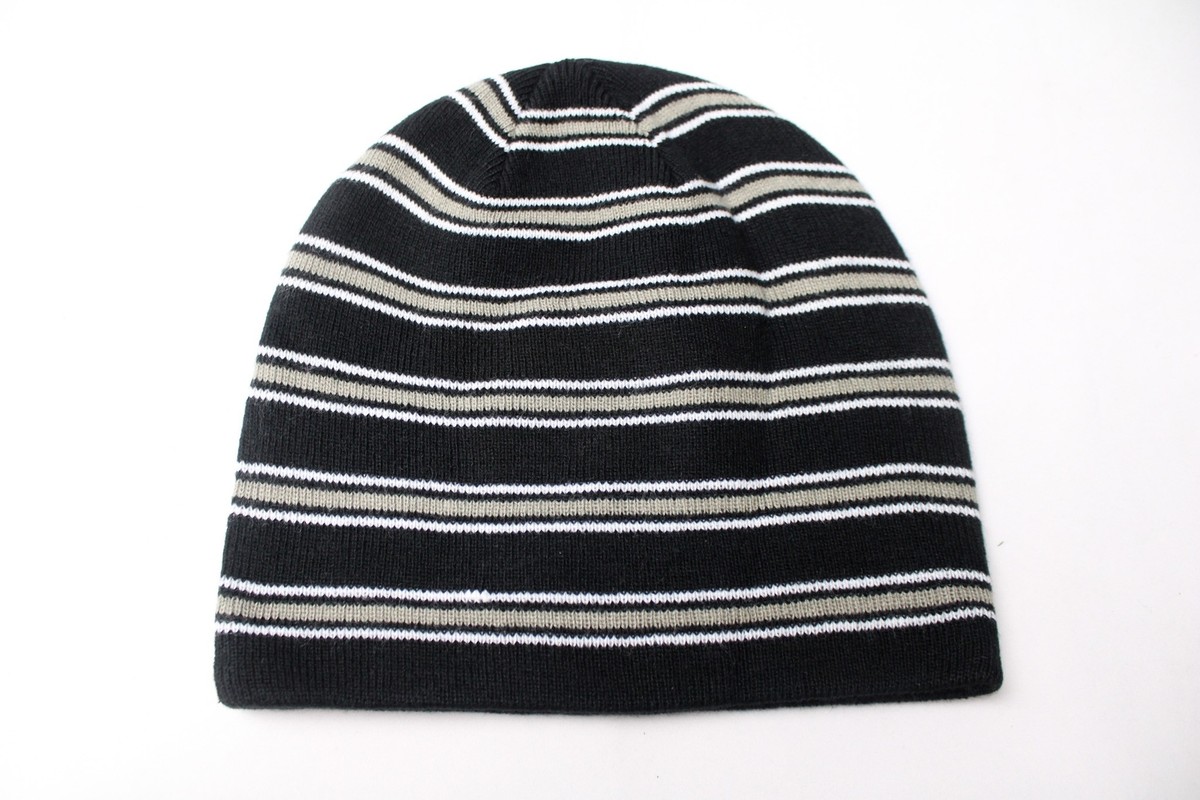 40s & Shorties Unisex Adults F Globe Logo Striped Beanie LC7