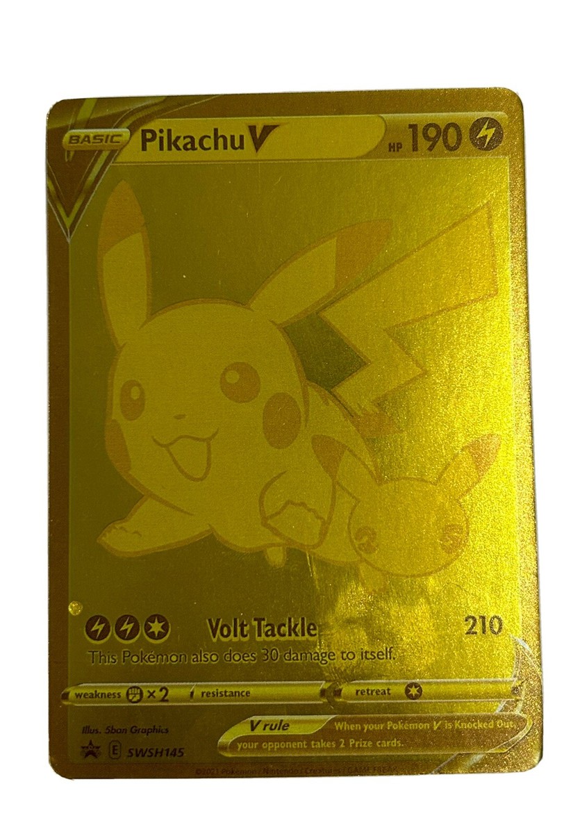 Pokémon Card Golden Pikachu V | eBay