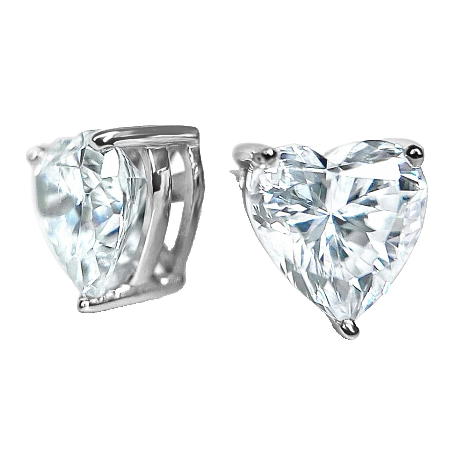 Heart Silver Plated Fashion Earrings